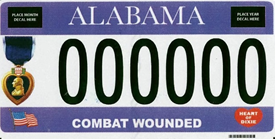 Purple Heart plate