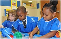 kids playing in a daycare