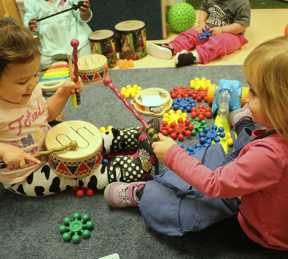 kids playing in a daycare