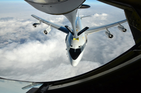 161st ARW refueling an aircraft mid air