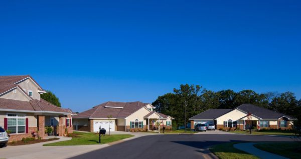 3 houses in a neighborhood