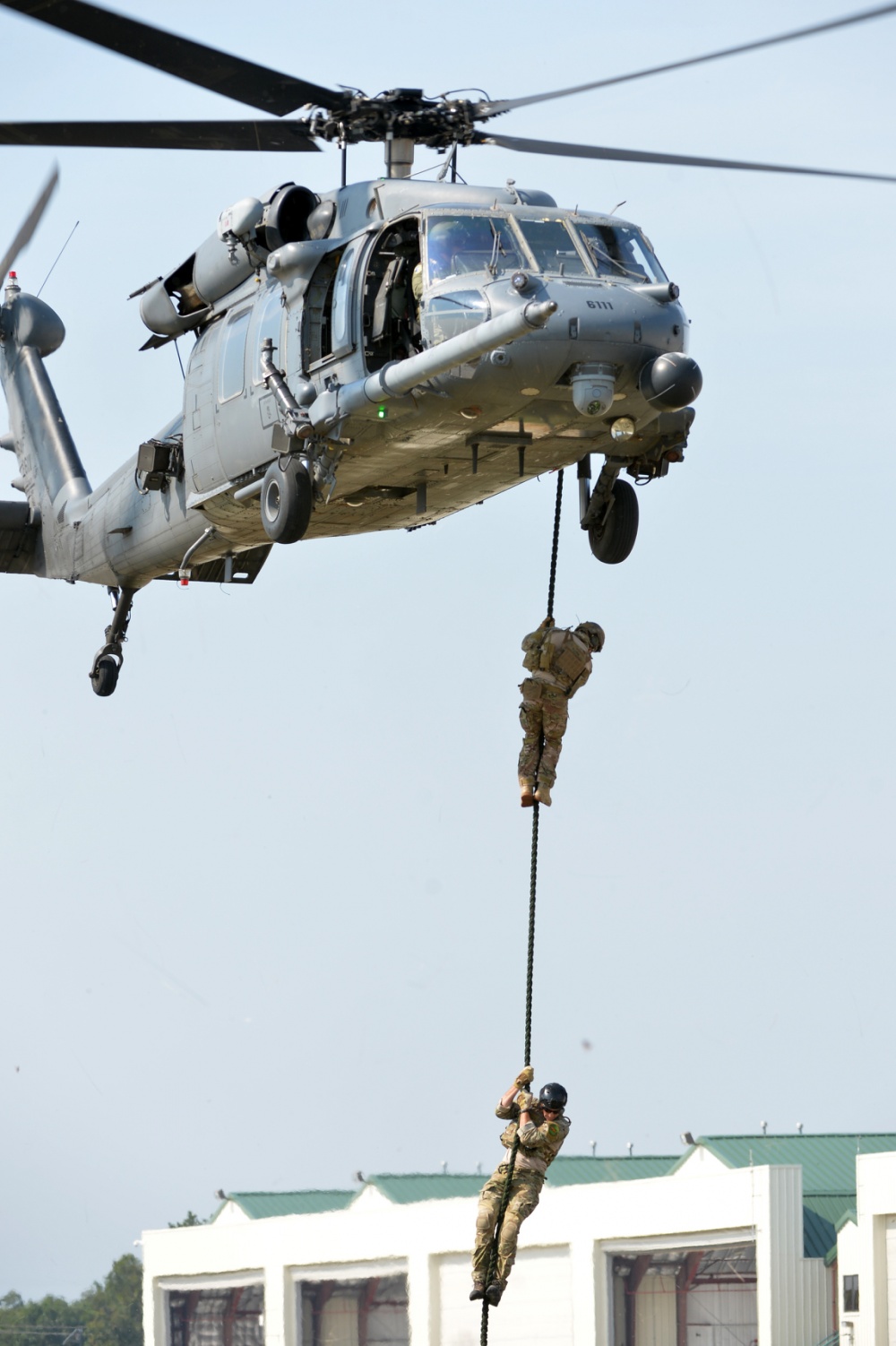 repelling out of a helicopter