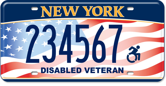 NY Disabled Veteran plate