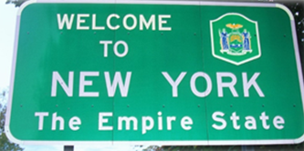 Welcome to New York Sign